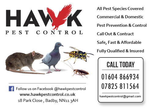 Hawk Pest Control advert March